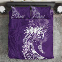 Polynesian Women's Day Bedding Set Plumeria Passion - Purple LT7 Purple - Polynesian Pride