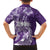Polynesian Women's Day Family Matching Off Shoulder Long Sleeve Dress and Hawaiian Shirt Plumeria Passion - Purple LT7 - Polynesian Pride