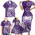 Polynesian Women's Day Family Matching Short Sleeve Bodycon Dress and Hawaiian Shirt Plumeria Passion - Purple LT7 - Polynesian Pride