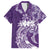 Polynesian Women's Day Family Matching Short Sleeve Bodycon Dress and Hawaiian Shirt Plumeria Passion - Purple LT7 Dad's Shirt - Short Sleeve Purple - Polynesian Pride