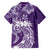 Polynesian Women's Day Family Matching Short Sleeve Bodycon Dress and Hawaiian Shirt Plumeria Passion - Purple LT7 - Polynesian Pride