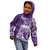 Polynesian Women's Day Kid Hoodie Plumeria Passion - Purple LT7 - Polynesian Pride