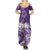 Polynesian Women's Day Summer Maxi Dress Plumeria Passion - Purple LT7 - Polynesian Pride