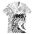 Polynesian Women's Day Family Matching Long Sleeve Bodycon Dress and Hawaiian Shirt Plumeria Passion - White LT7 Dad's Shirt - Short Sleeve White - Polynesian Pride