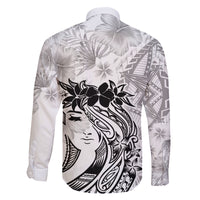 Polynesian Women's Day Family Matching Mermaid Dress and Hawaiian Shirt Plumeria Passion - White LT7 - Polynesian Pride