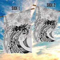 Polynesian Women's Day Garden Flag Plumeria Passion - White LT7 - Polynesian Pride