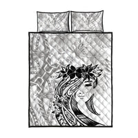 Polynesian Women's Day Quilt Bed Set Plumeria Passion - White LT7 - Polynesian Pride