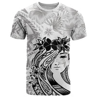 Polynesian Women's Day T Shirt Plumeria Passion - White LT7 White - Polynesian Pride