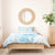Polynesian Women's Day Bedding Set Plumeria Passion - Turquoise LT7 - Polynesian Pride