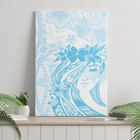 Polynesian Women's Day Canvas Wall Art Plumeria Passion - Turquoise LT7 - Polynesian Pride
