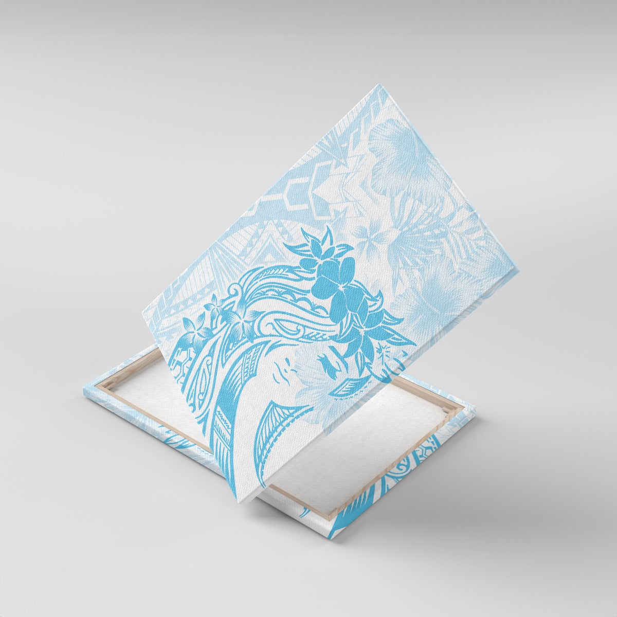 Polynesian Women's Day Canvas Wall Art Plumeria Passion - Turquoise LT7 - Polynesian Pride