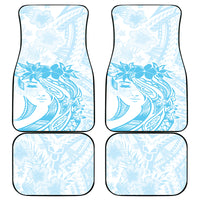 Polynesian Women's Day Car Mats Plumeria Passion - Turquoise LT7 - Polynesian Pride