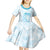 Polynesian Women's Day Kid Short Sleeve Dress Plumeria Passion - Turquoise LT7 - Polynesian Pride