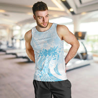 Polynesian Women's Day Men Tank Top Plumeria Passion - Turquoise LT7 Turquoise - Polynesian Pride
