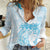 Polynesian Women's Day Women Casual Shirt Plumeria Passion - Turquoise LT7 Female Turquoise - Polynesian Pride