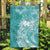 Polynesian Women's Day Garden Flag Plumeria Passion - Teal LT7 Garden Flag Teal - Polynesian Pride
