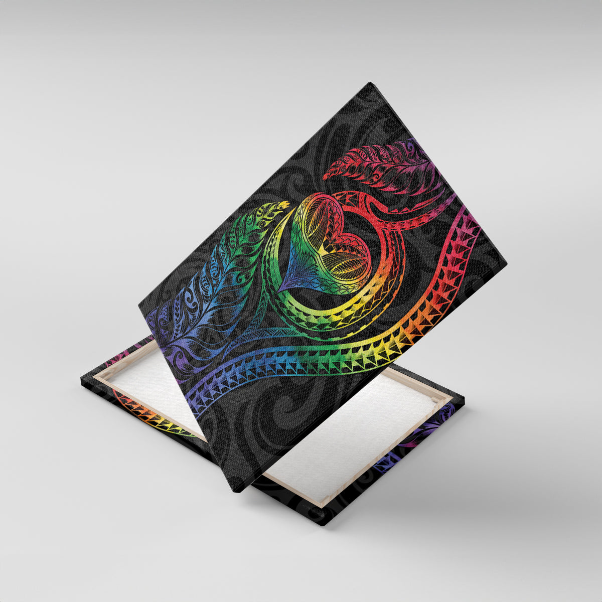 New Zealand Pride Canvas Wall Art Takatapui Rainbow Fern