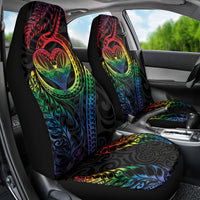 New Zealand Pride Car Seat Cover Takatapui Rainbow Fern