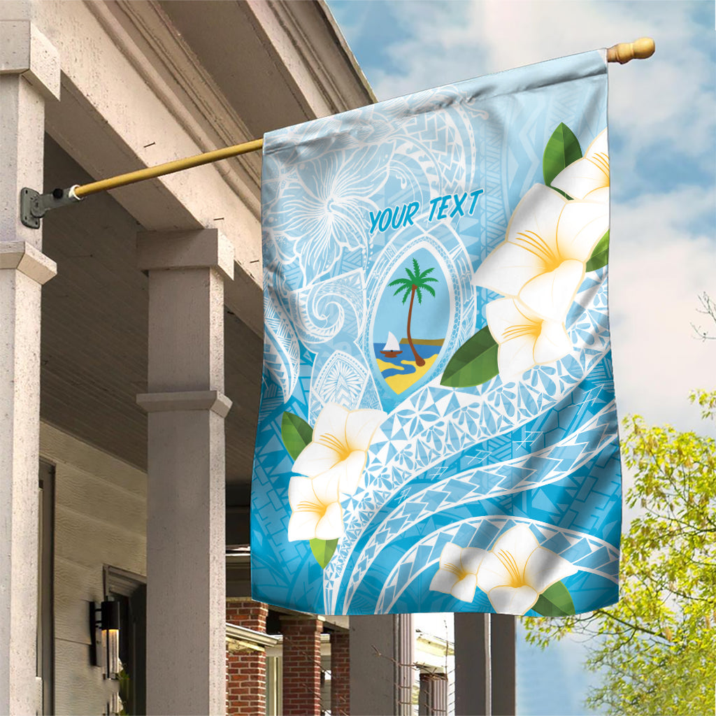 Guam Chamorro Guasali Flowers Garden Flag Aqua Gradient LT7