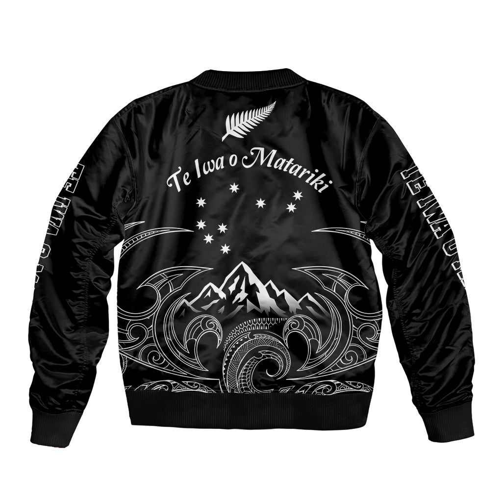 New Zealand Bomber Jacket Maori Te Iwa o Matariki LT7 - Polynesian Pride