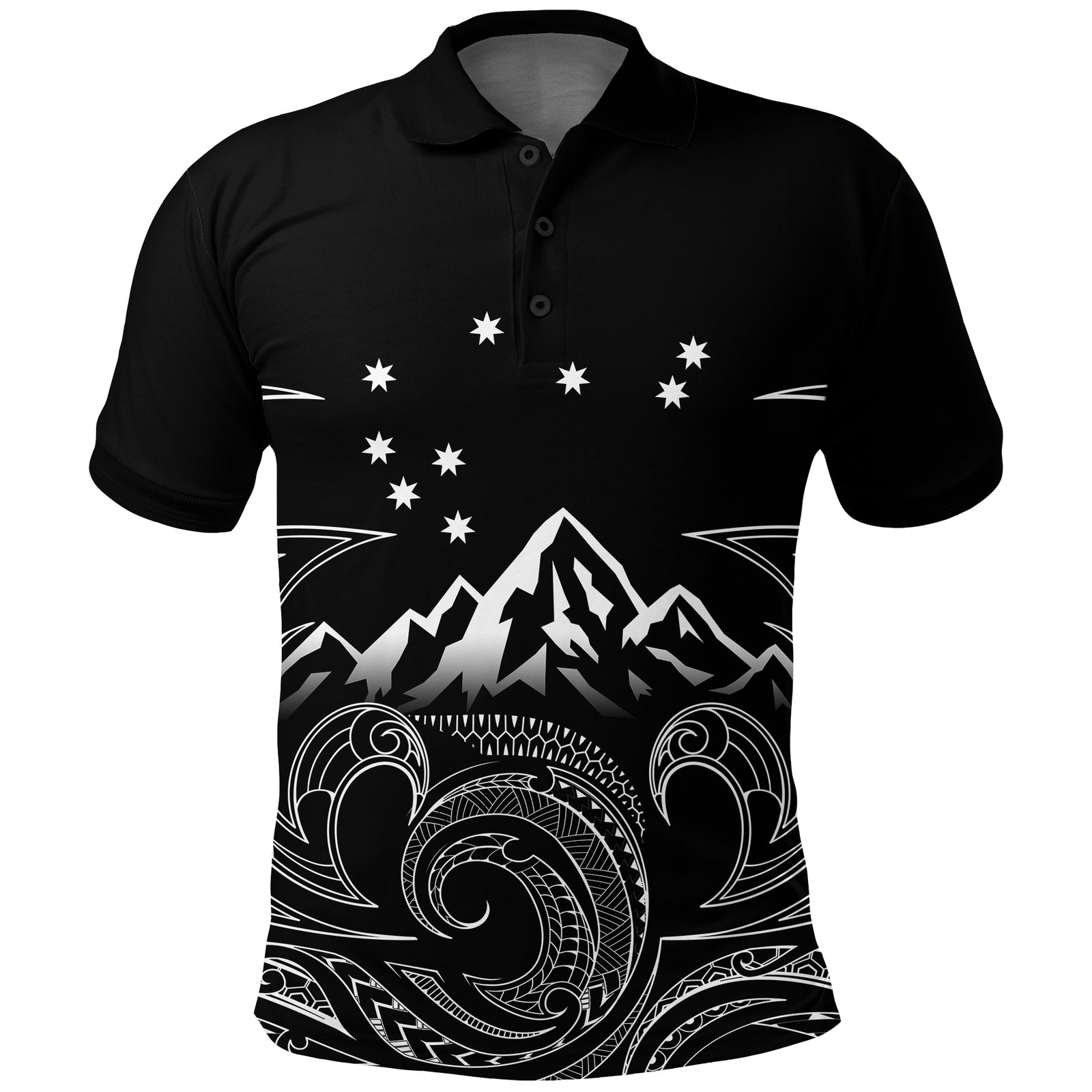 New Zealand Polo Shirt Maori Te Iwa o Matariki LT7