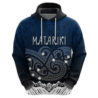 Personalised New Zealand Hoodie Matariki Maori Patterns Gradient LT7 - Polynesian Pride