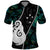 Personalised New Zealand Polo Shirt Paua Shell Maori Manaia with Silver Ferns LT7 Art - Polynesian Pride
