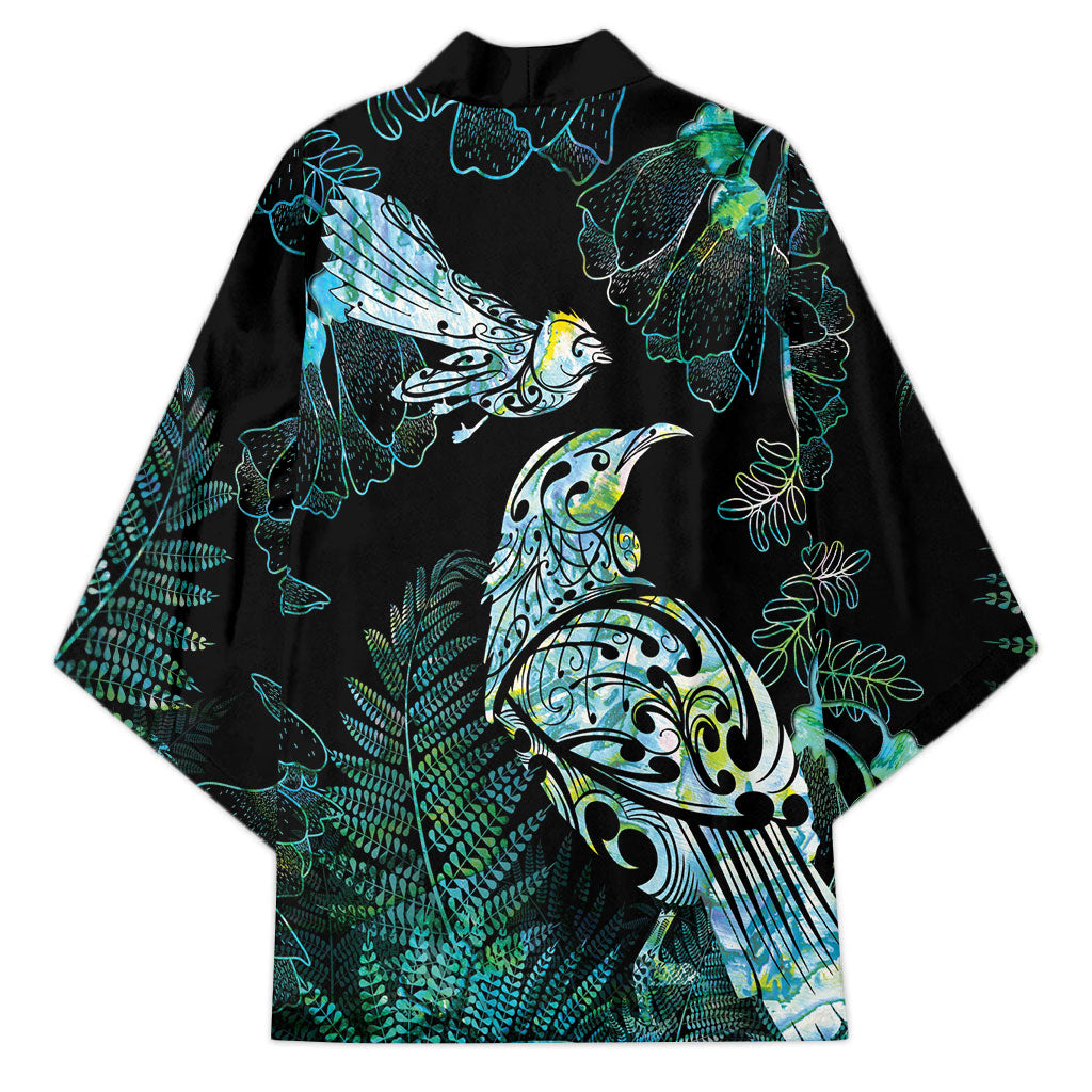 Aotearoa Maori Mahuru Kimono Spring Time - Paua Shell Green LT7 - Polynesian Pride