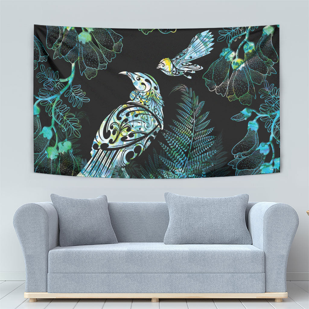 Aotearoa Maori Mahuru Tapestry Spring Time - Paua Shell Green LT7 - Polynesian Pride
