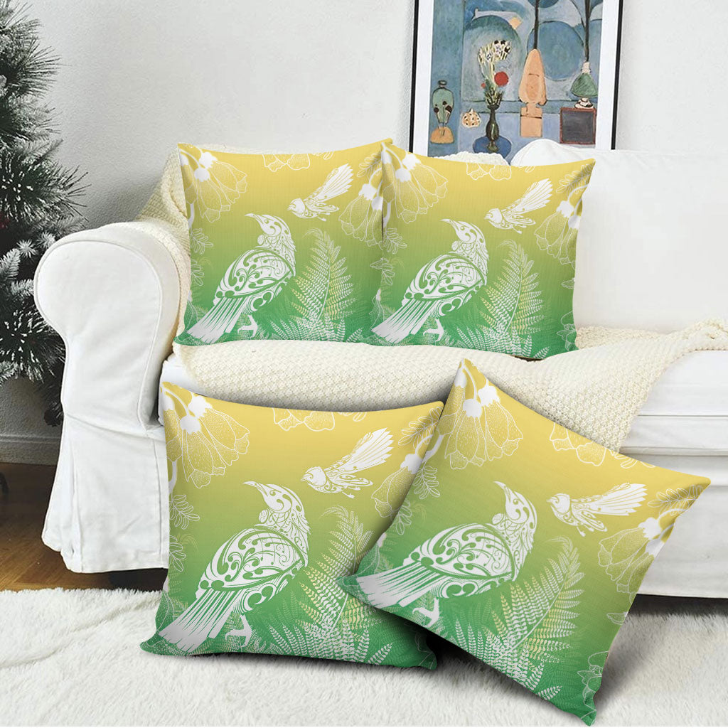 Aotearoa Maori Mahuru Tui With Pikawakawa Pillow Cover Spring Time LT7 - Polynesian Pride