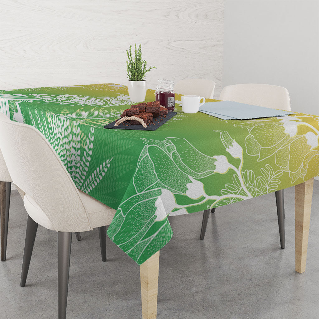Aotearoa Maori Mahuru Tui With Pikawakawa Tablecloth Spring Time LT7 - Polynesian Pride