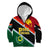 Personalised Penama and Papua New Guinea Day Kid Hoodie Emblem Mix Style LT7 Zip Hoodie Colorful - Polynesian Pride