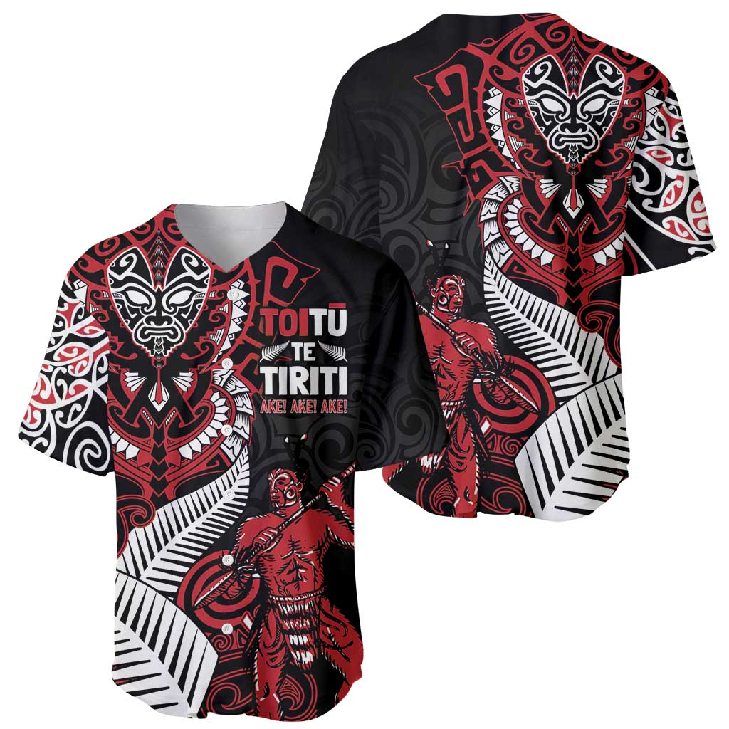 Aotearoa Toitu Te Tiriti Baseball Jersey Whakairo Wheku LT7 - Polynesian Pride