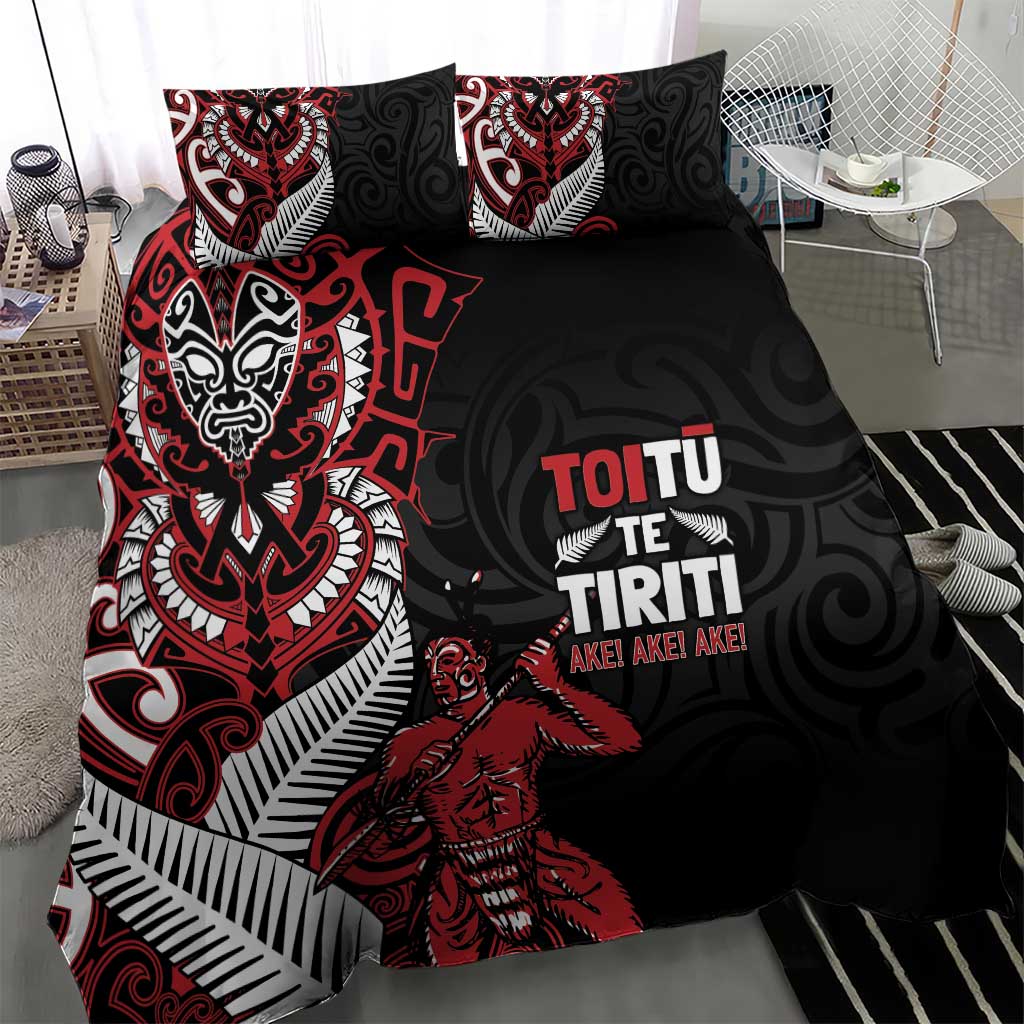 Aotearoa Toitu Te Tiriti Bedding Set Whakairo Wheku