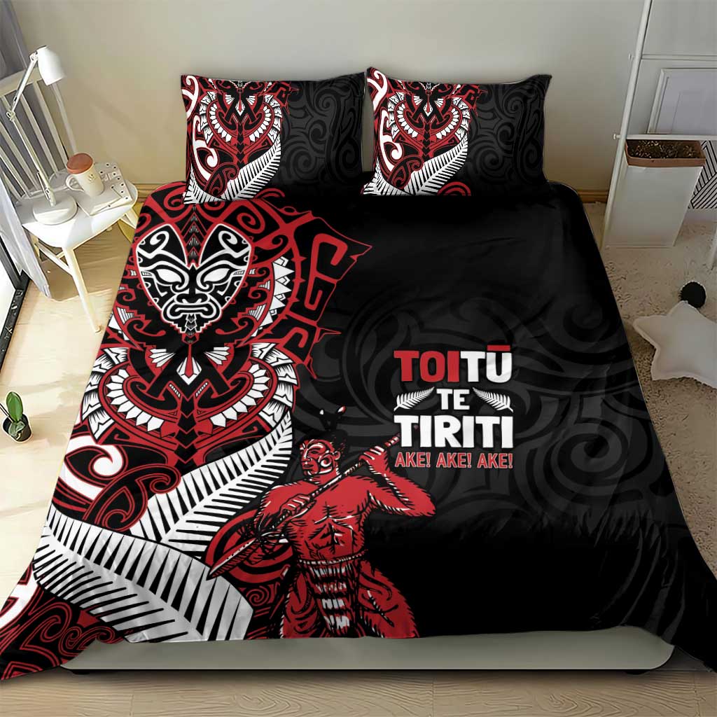 Aotearoa Toitu Te Tiriti Bedding Set Whakairo Wheku