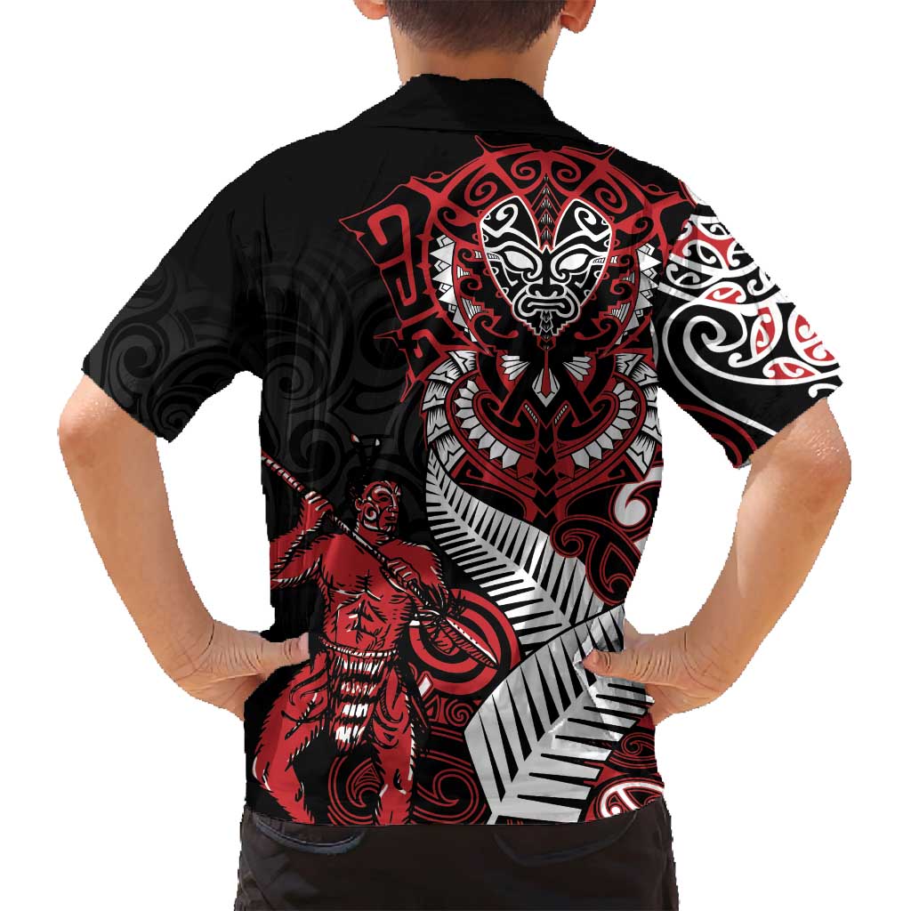 Aotearoa Toitu Te Tiriti Family Matching Tank Maxi Dress and Hawaiian Shirt Whakairo Wheku LT7 - Polynesian Pride