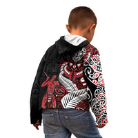 Aotearoa Toitu Te Tiriti Kid Hoodie Whakairo Wheku