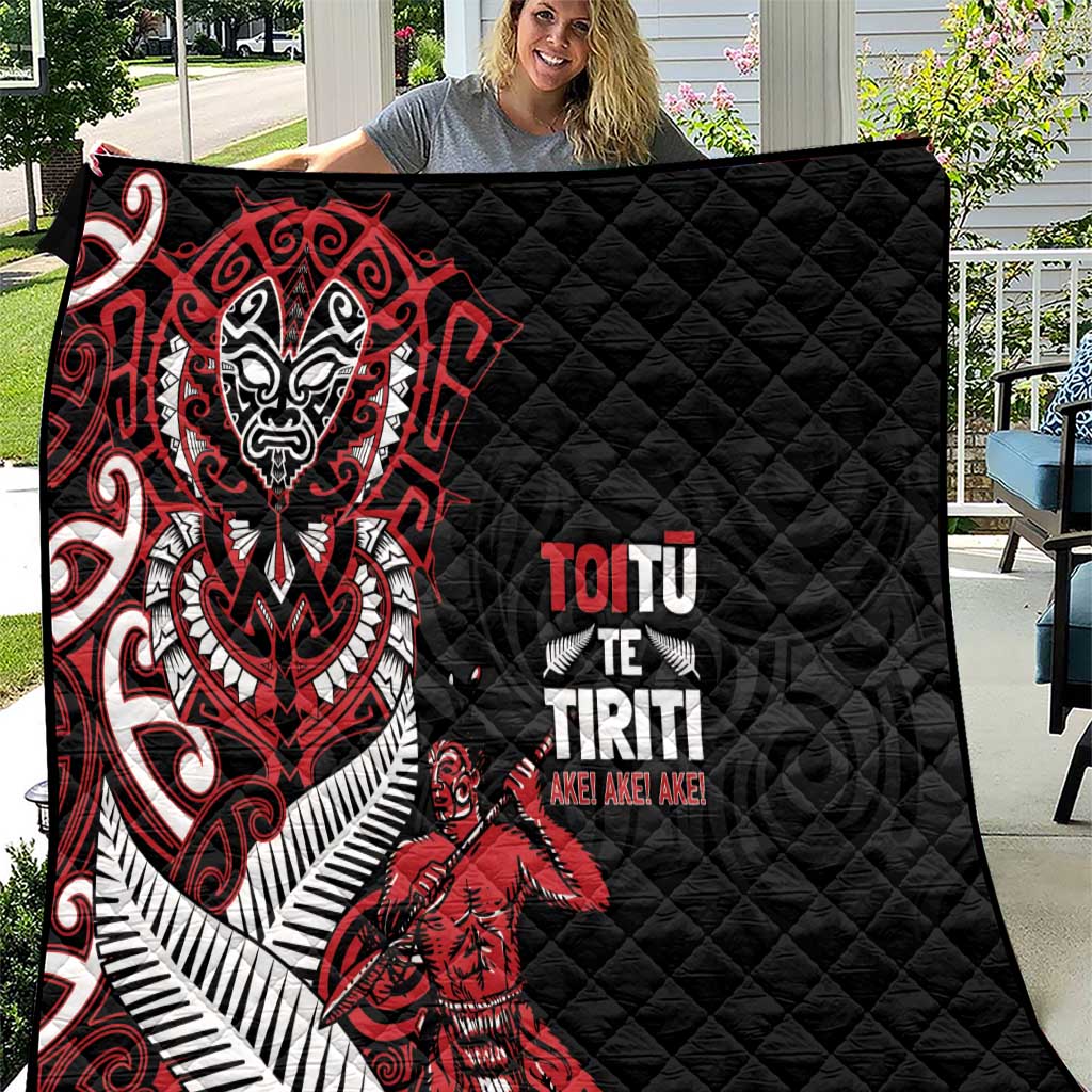 Aotearoa Toitu Te Tiriti Quilt Whakairo Wheku