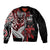 Aotearoa Toitu Te Tiriti Sleeve Zip Bomber Jacket Whakairo Wheku