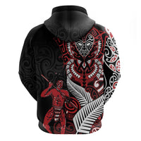 Aotearoa Toitu Te Tiriti Zip Hoodie Whakairo Wheku LT7 - Polynesian Pride