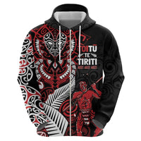 Aotearoa Toitu Te Tiriti Zip Hoodie Whakairo Wheku LT7 - Polynesian Pride