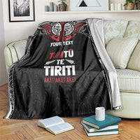 Aotearoa Maori Personalized Blanket Toitu Te Tiriti Ake! Ake! Ake!