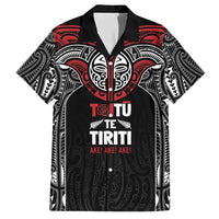 Aotearoa Maori Personalized Family Matching Short Sleeve Bodycon Dress and Hawaiian Shirt Toitu Te Tiriti Ake! Ake! Ake!