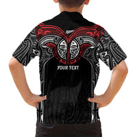Aotearoa Maori Personalized Family Matching Tank Maxi Dress and Hawaiian Shirt Toitu Te Tiriti Ake! Ake! Ake! LT7 - Polynesian Pride