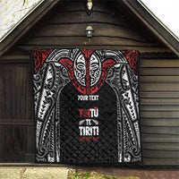 Aotearoa Maori Personalized Quilt Toitu Te Tiriti Ake! Ake! Ake!