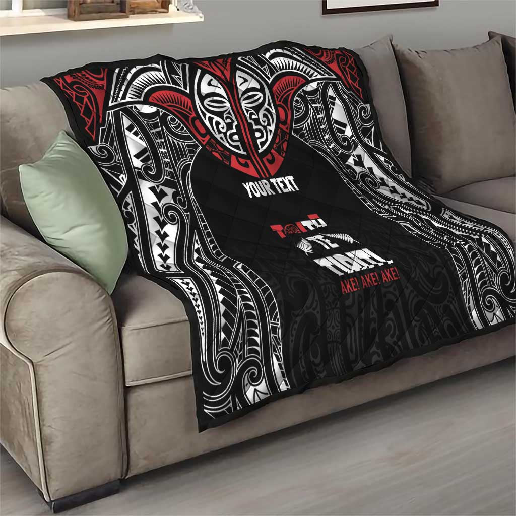 Aotearoa Maori Personalized Quilt Toitu Te Tiriti Ake! Ake! Ake!