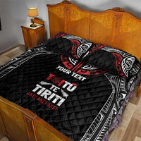 Aotearoa Maori Personalized Quilt Bed Set Toitu Te Tiriti Ake! Ake! Ake!