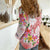 Polynesian Women's Day Wahine Women Casual Shirt Plumeria Marble Glaze - Pink LT7 - Polynesian Pride