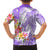 Polynesian Women's Day Wahine Hawaiian Shirt Plumeria Marble Glaze - Purple LT7 - Polynesian Pride