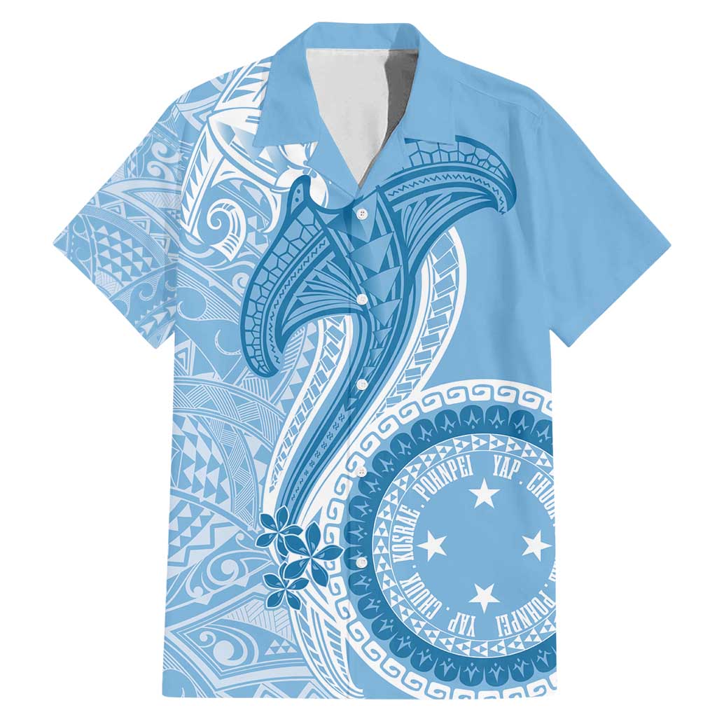 Micronesia FSM Family Matching Mermaid Dress and Hawaiian Shirt Shark and Manta Classic Style